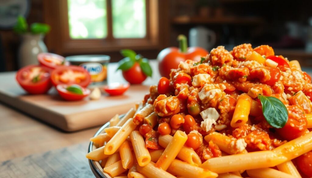 Massa de Atum e Tomate