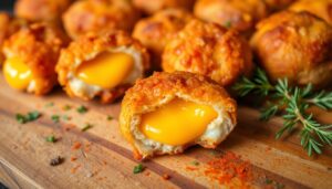 Receita de Bolinho de frango com queijo