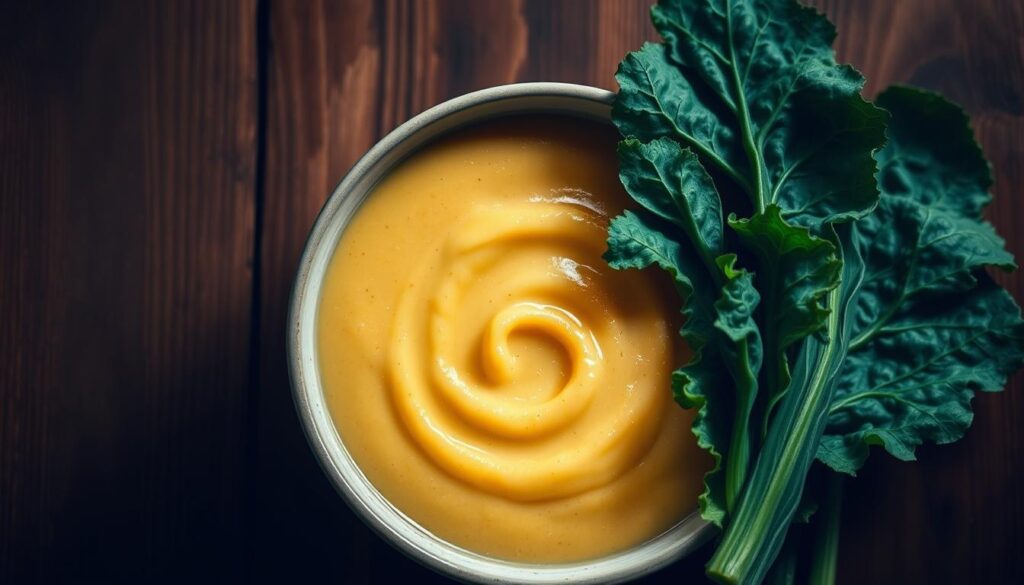 Receita de Sopa de fubá com couve