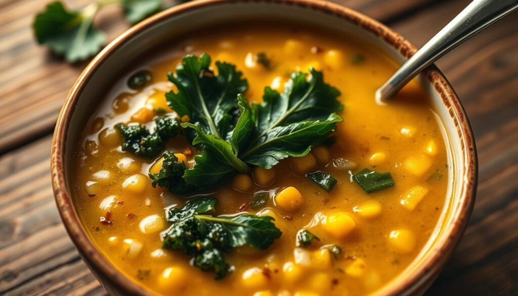Valor Nutricional da Sopa de Fubá com Couve