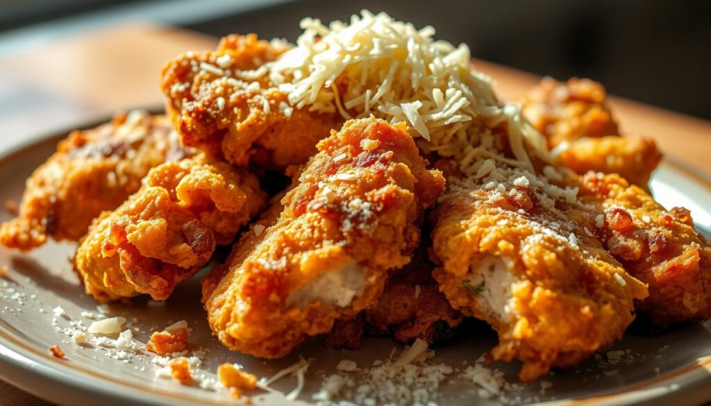 bolinho de frango crocante