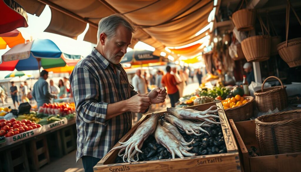 escolher choco no mercado