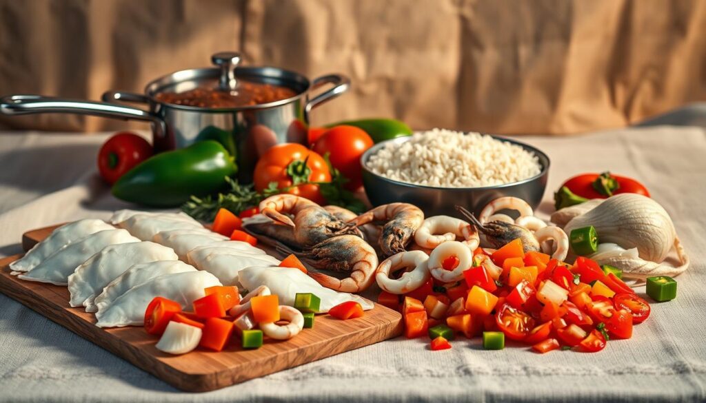 ingredientes arroz de pescada