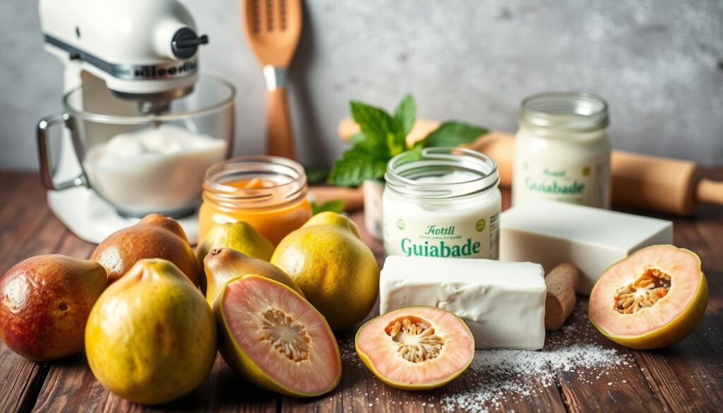ingredientes para cheesecake de goiabada