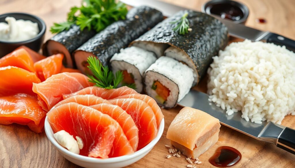 ingredientes para sushi