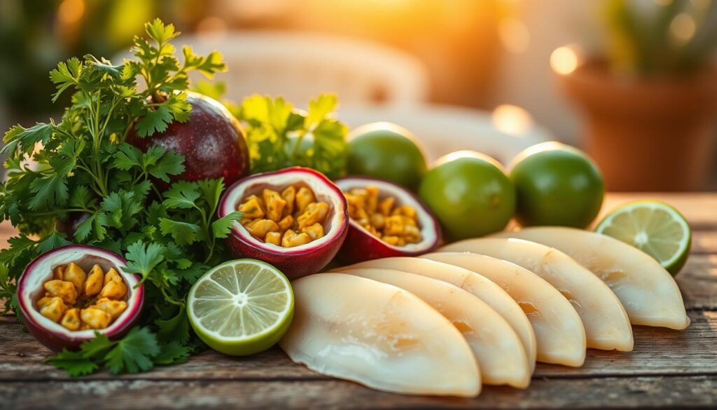 ingredientes para tilápia ao molho de maracujá