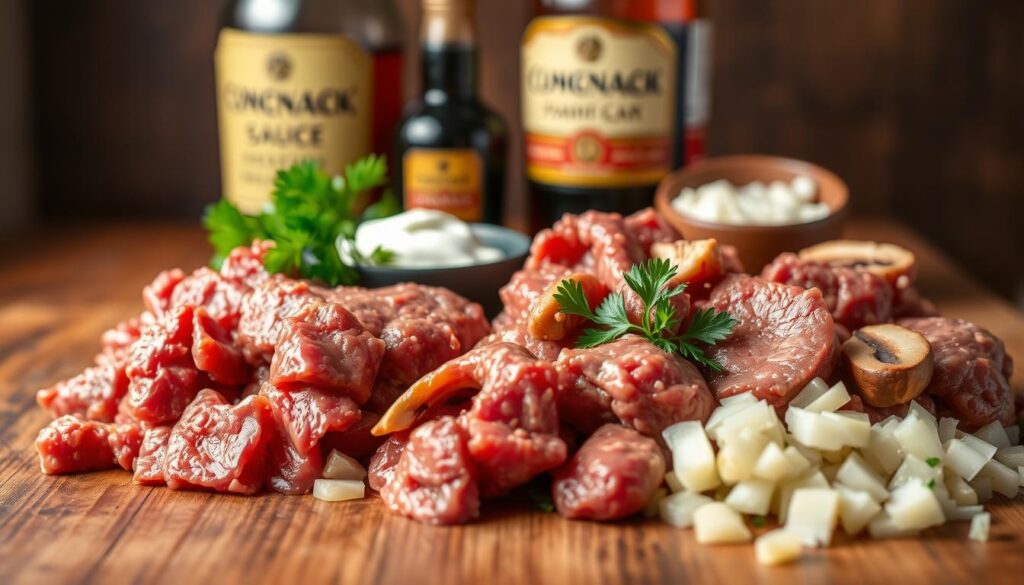 ingredientes strogonoff de carne