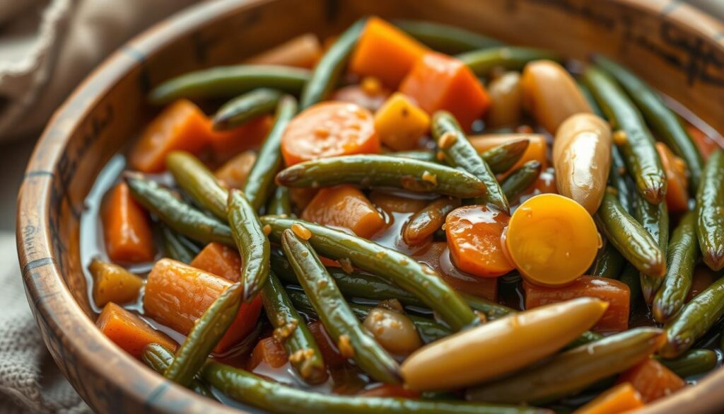 legumes cozidos na manteiga