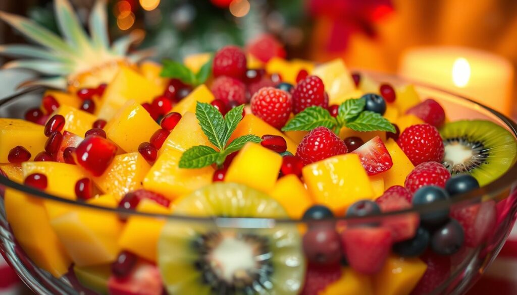 salada de frutas natalina
