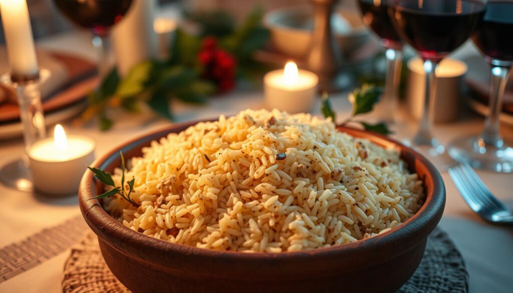 Receita de Arroz à grega para a ceia de Natal