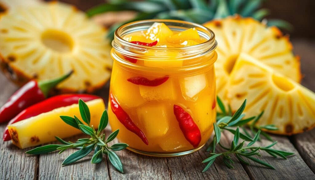 Receita de Geleia de abacaxi com pimenta