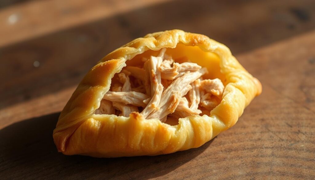 Receita de Trouxinha de frango com massa de pastel