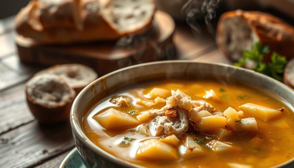 caldo de mandioquinha