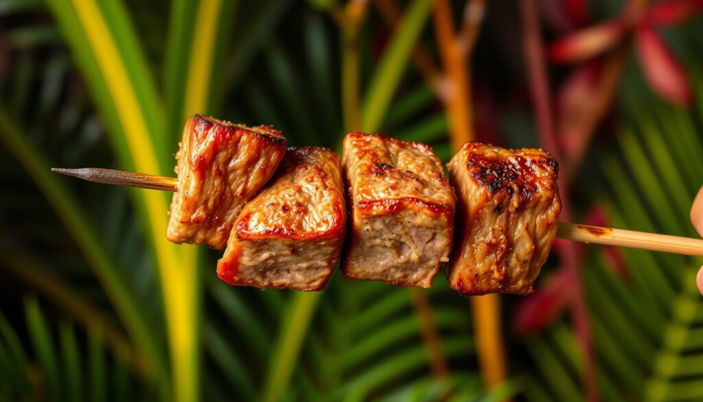 espetinho de carne