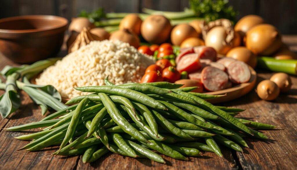 ingredientes Baião de dois