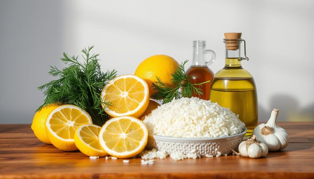ingredientes arroz à grega