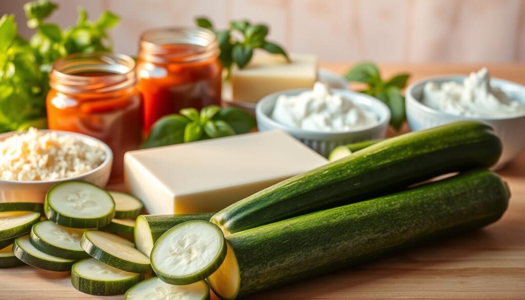 ingredientes lasanha de abobrinha