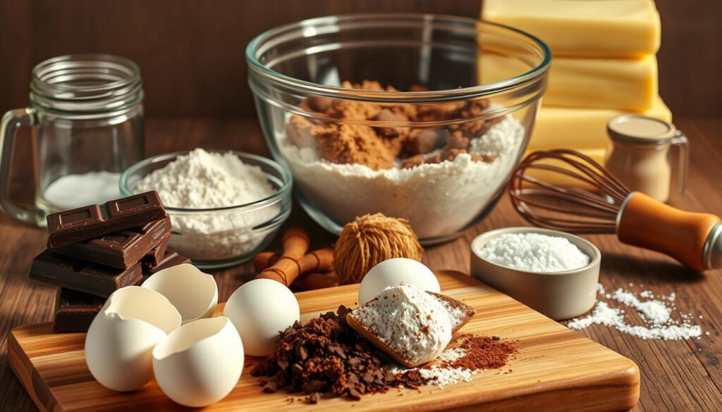 ingredientes para cookie brownie