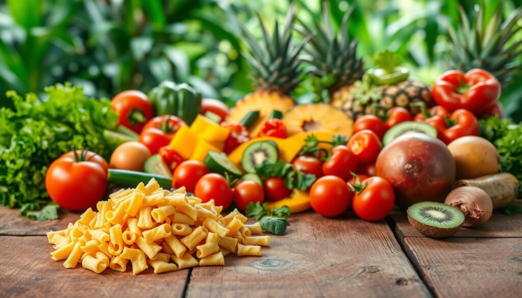ingredientes para salada