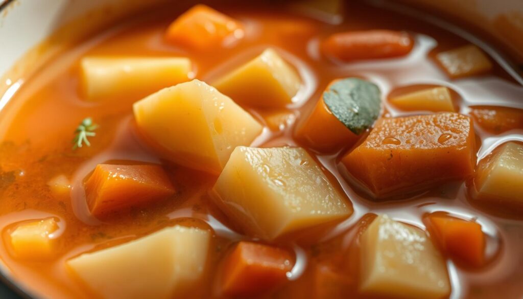 sopa de legumes com batata e cenoura